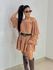 Vestido Ombro á Ombro Boho Mocha Mousse