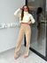 Calça Listra Mirela Cappuccino