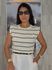 Blusa Muscle Tee Light Tânia Listrado