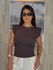 Blusa Muscle Tee Light Tânia Café