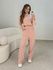 Conjunto Canelado Itália Rosa 