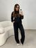 Conjunto Canelado Itália Preto