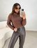 Blusa Tricot Gola Marina Café