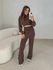 Conjunto Tricot Egito Café
