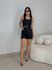 Conjunto Short Sarja Zurique Preto