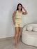 Conjunto Short Sarja Zurique Areia 