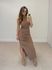 Vestido Midi Franzido Suplex Mocha Mouse