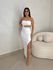 Vestido Canelado Iza Branco