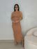 Vestido Canelado Havana Mocha Mousse