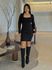 Vestido Tricot Manga Longa Rute Preto 