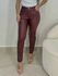 Calça Skinny Resinada Marsala