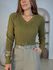 Blusa Tricot Rosana Militar 