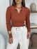 Blusa Tricot Gola Polo Telha