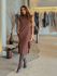 Vestido Canelado Muscle Tee Café 