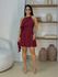 Vestido Babado Julia Cereja