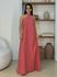Vestido Midi Frente Única Melina Goiaba