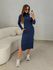 Vestido Canelado Madrid Marinho