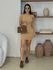 Vestido Abertura Julie Mocha Mousse