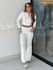 Conjunto Tricot Listra Inês Branco