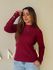 Blusa Tricot Manga Longa Fabi Cereja
