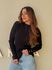 Blusa Tricot Manga Longa Fabi Preta