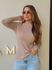 Blusa Tricot Manga Longa Fabi Cappuccino