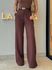 Calça Pantalona Beatriz Café