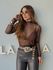 Blusa Tule Mia Café 