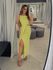 Vestido Midi Fenda Alexia Verde
