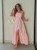 Vestido Linho Cris Rosa