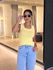 Blusa Regata Nicole Amarela