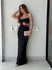 Vestido Midi Liso Briana Preto