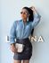 Camisa Viscolinho Aline Azul Jeans
