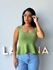 Blusa Tricot Peplum Oliva