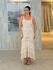 Vestido Tricot Rendado Daya Areia
