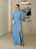 Vestido Manga Tatiane Azul