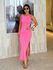 Vestido Canelado Havana Rosa