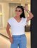 Blusa Decote Eliane Branca