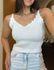 Cropped Tricot Alcinha Branco