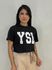 Camiseta Cropped YS Preta