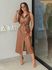 Vestido Couro Fake Zaya Marrom