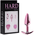 Kit combo Plug anal p Com Base Removível Rosa