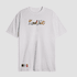 Camiseta Estampada Landfeet Tema Cadarços Branca