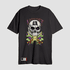 Camiseta Estampada Landfeet Preta Tema Caveira