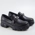 Mocassim Feminino Metal - Preto