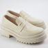 Mocassim Feminino Liso - Off White