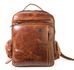 Mochila de Couro Modelo Rally whisky Urbano