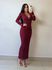VESTIDO CANELADO RAISSA BORDO