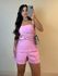 CONJUNTO BLUSA DE ALCINHA COM SHORT ROSA