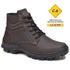 Bota coturno de segurança EPI´s em Couro ref. Safe Café
